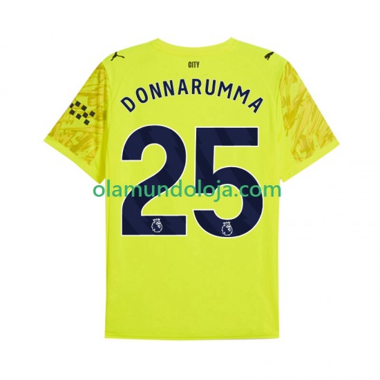 Camisola Manchester City Gianluigi Donnarumma 25 Guarda-redes Homem Equipamento Terceiro 2025-2026 Manga Curta